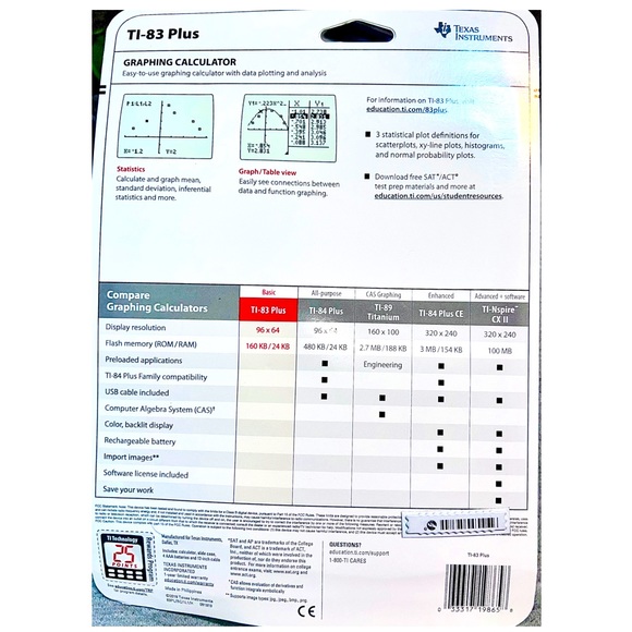 TI-83 PLUS Graphing Calculator - Picture 2 of 2